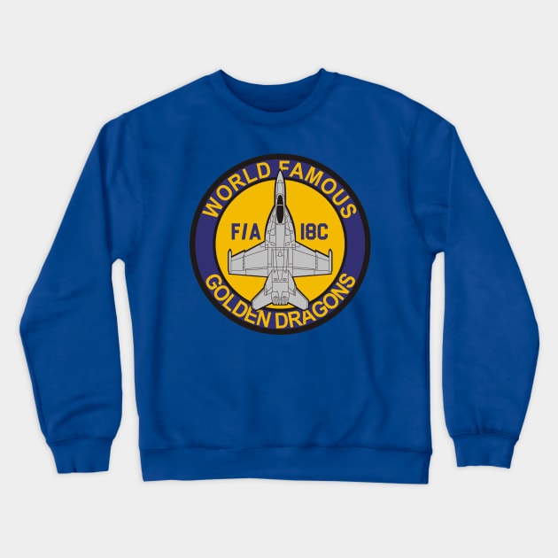 VFA-192 World Famous Golden Dragons - F/A-18 Crewneck Sweatshirt by MBK